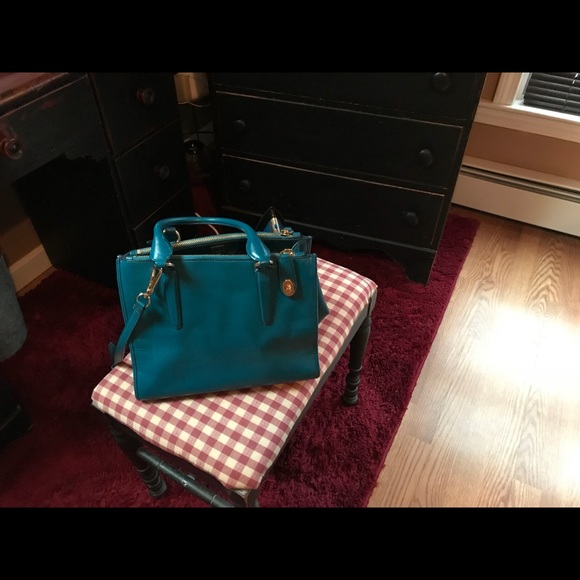 Coach  tote-teal - Picture 2 of 5
